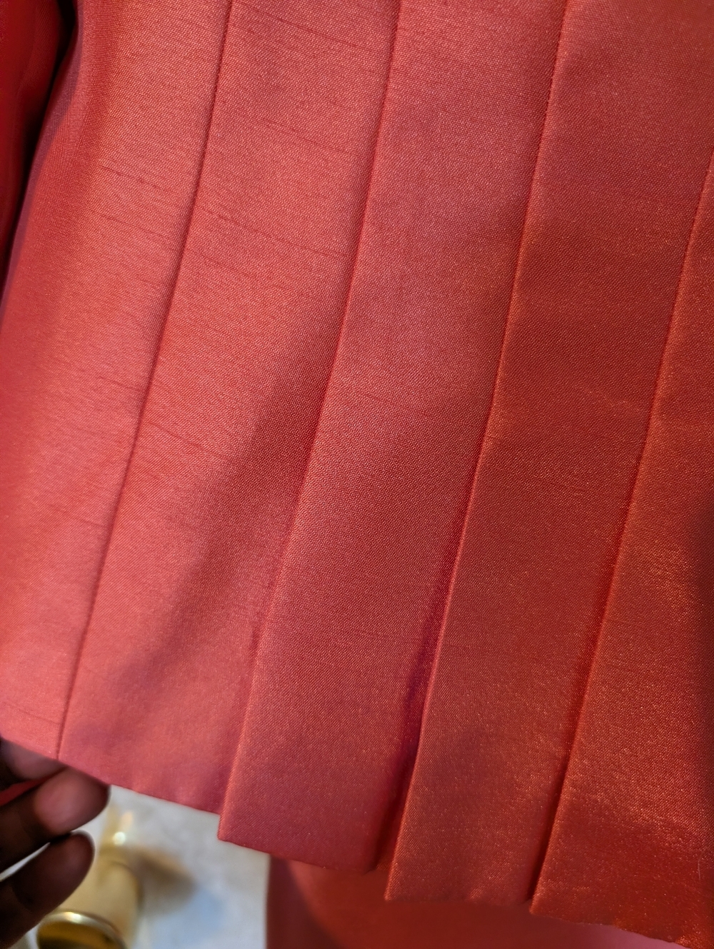 Le Suit New With Tags Sz.12 Peach Jacket & Skirt Set - Picture 7 of 15
